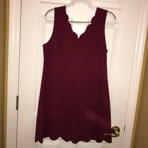 maroon bodycon dress